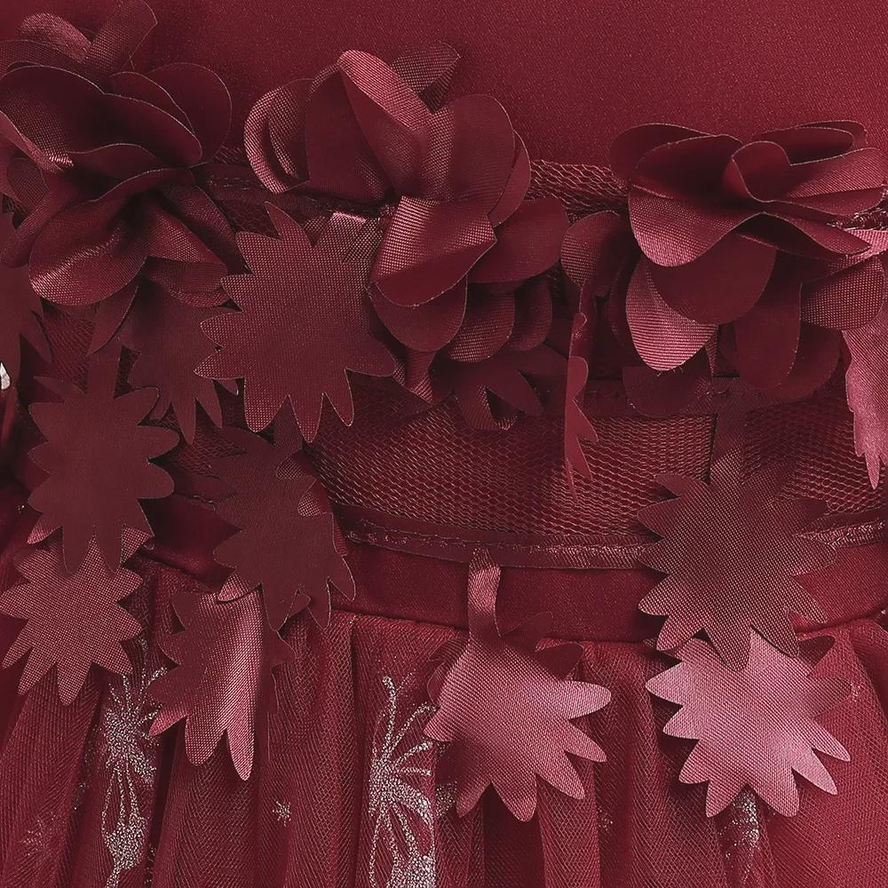 Dívčí nadýchané šaty na klavírní vystoupení a svatbu, vhodné pro věk 5-12 let