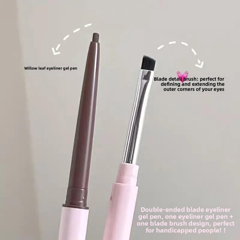 Double-headed eyeliner gel pen natural three-dimensional eye makeup eyeliner pen waterproof setting daily cosmetics fashionable women makeup