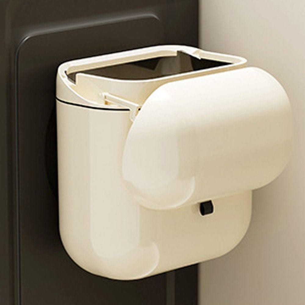 9L/12L Capacity Hanging Trash Can Wall Mounted Waste Bin Space-Saving Wastebasket  Dormitory