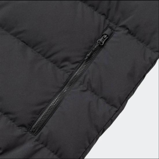 Adidas comfortable casual warm long-sleeve padded jacket unisex black JX1808