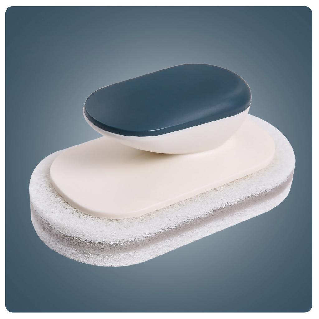 Sponge Cleaning Countertop Brush with Handle Multifunctional Household Kitchen Scouring PadAdvanced