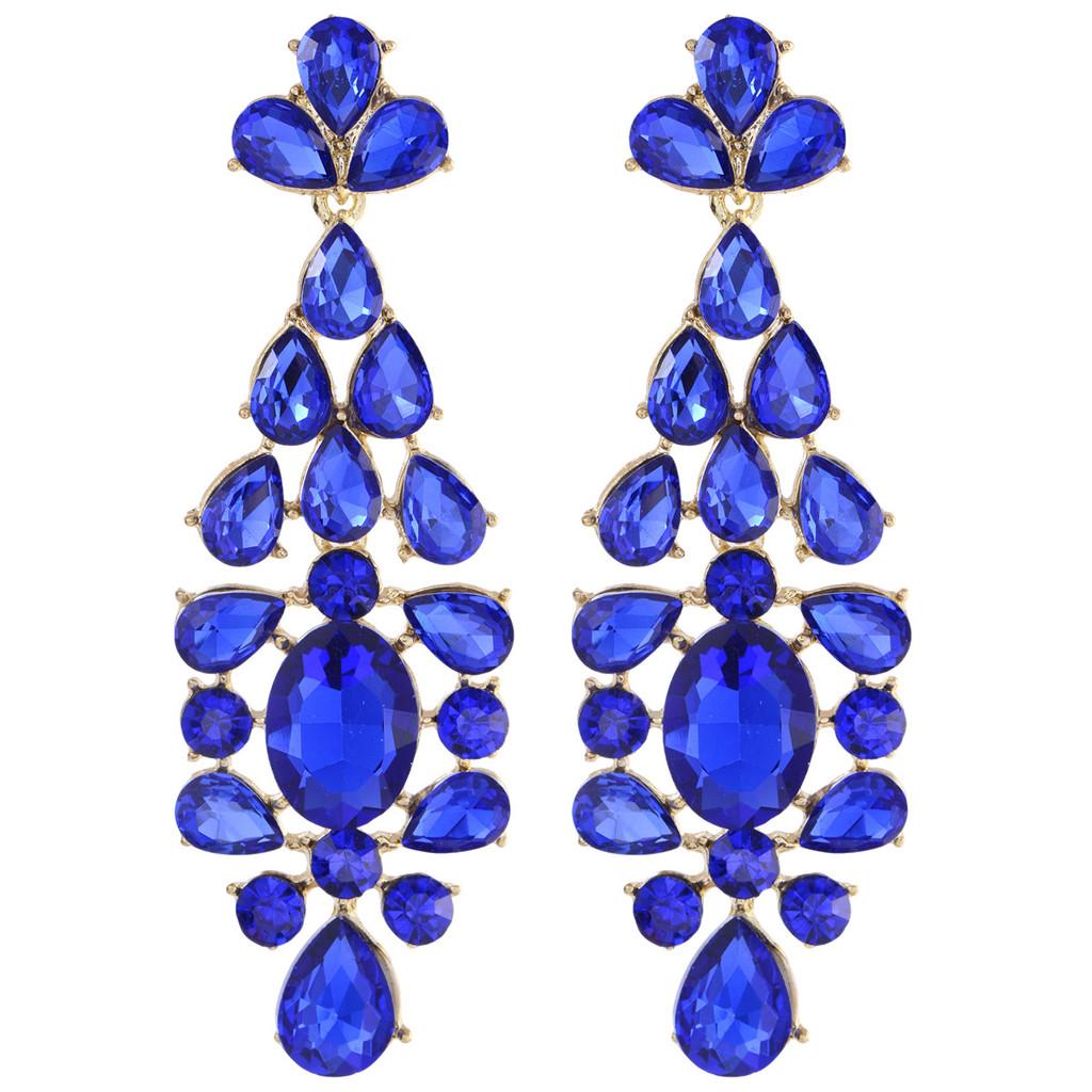 Luxuriöse Geometrische Ohrringe aus Legierung mit Unregelmäßigem Design für Damen Modeschmuck