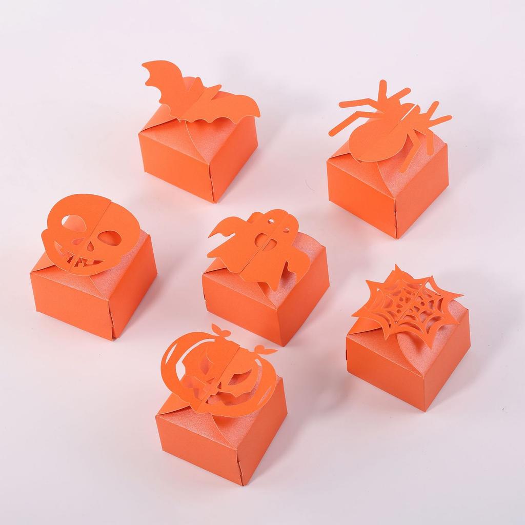 12pcs European Style Funny Halloween Candy Box Gift Box Party Supplies Creative Packaging Box Paper Box Gift Box