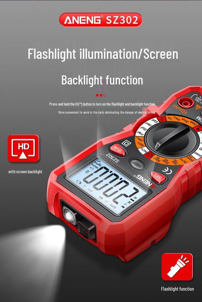 ANENG High Precision Multi-function Digital Multimeter for Electricians SZ302