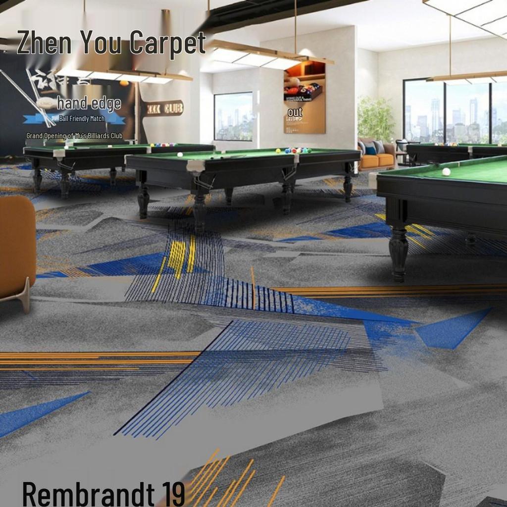 Fire-Resistant, Durable, Colorfast Billiard Room Nylon Carpet 650g