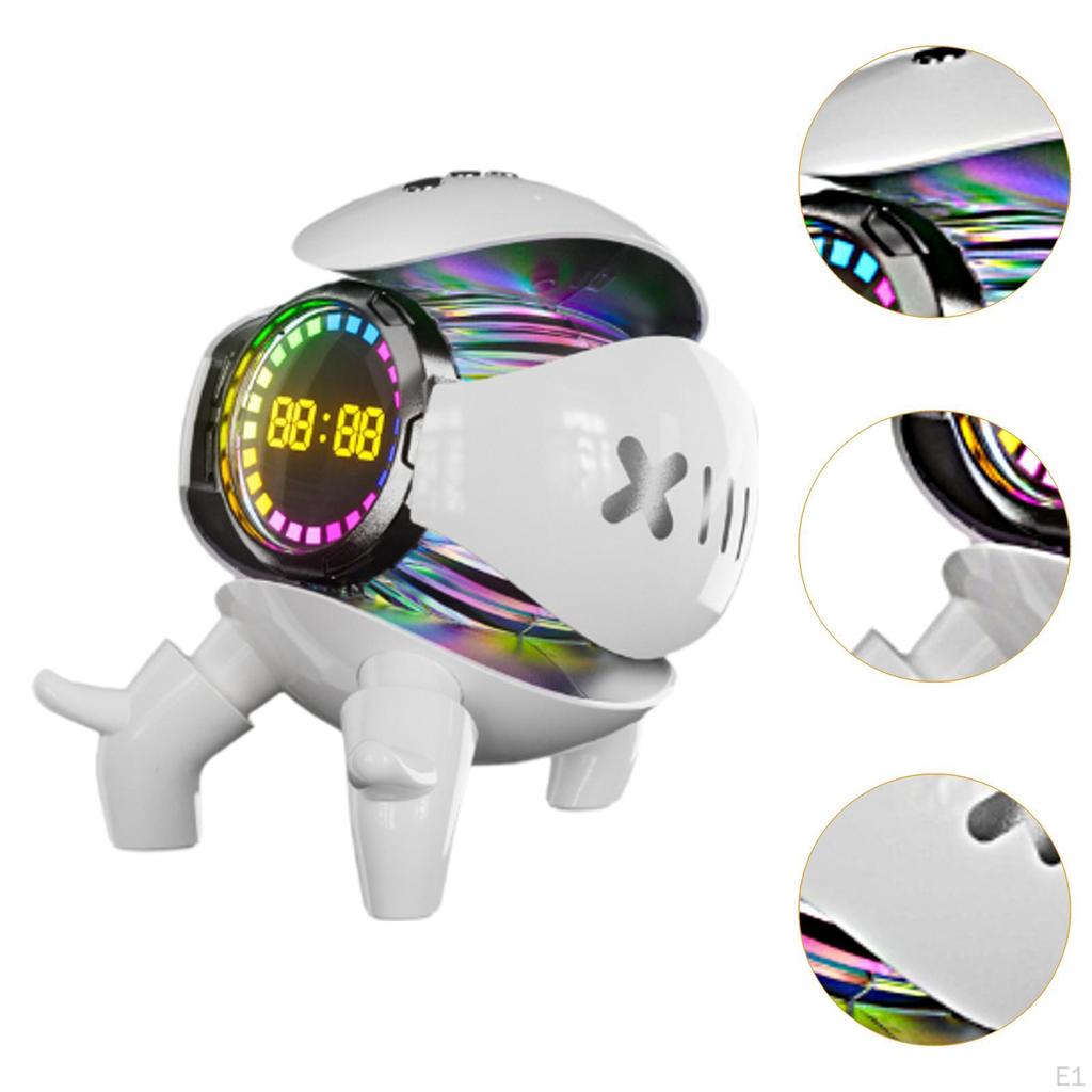 Inteligentny głośnik biurkowy z budzikiem Wielofunkcyjny 5,6x4,7x5,2 cala do salonu Akumulatorowy