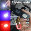 Mini Keychain Lamps USB Charging Head Torch Light Waterproof Hiking Camping Lights Protable Rechargeable Keychain Flashlights