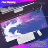 Sakura Samurai Schwarzes Mauspadd Tuschemalerei Kunst Tischmatte Gamer Gaming Laptop Teppich PC Büro Zubehör E-Sport Großes Mauspadd