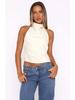 Spring 2025 European & American Style Satin Backless Top - Women's Streetwear