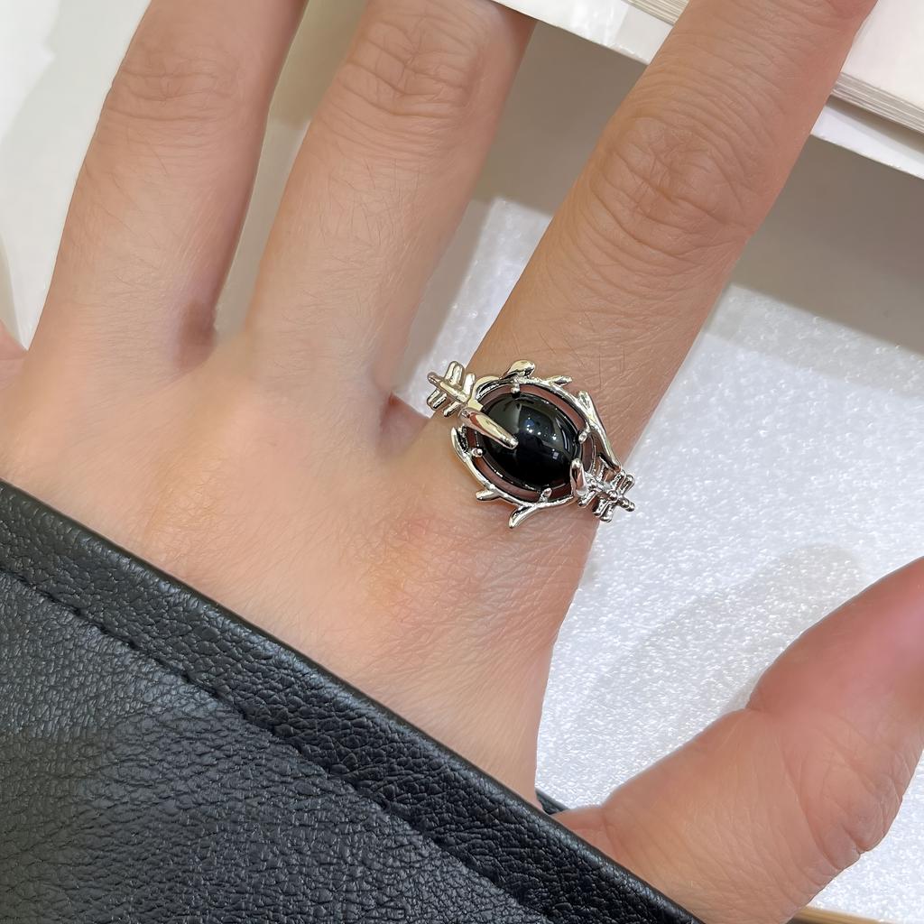 PANJBJ 925 Sterling Silver Multicolour Zircon Ring for Women Girl Fashion Sweet Versatile Jewelry Birthday Gift Dropshipping
