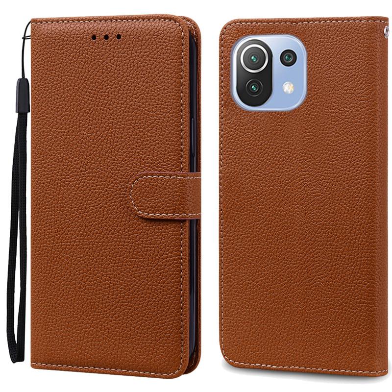 Mi 11 Lite Deksel For Xiaomi Mi 11 Lite 5G NE Lær Lommebok Flipdeksel For Xiaomi Mi 11 Lite Deksel Mi11 11i Cover Coque Fundas