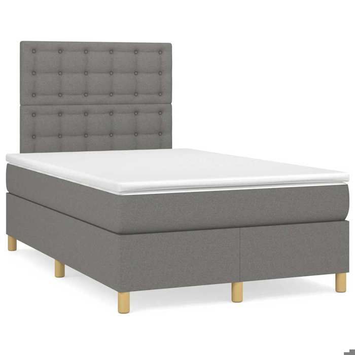 VidaXL Sommier à Lattes de Lit avec Matelas, Lit Rembourré, Lit Double, Lit Adulte de Chambre à Coucher Intérieur, Moderne, 3269959