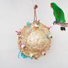 Parrot Bird Toy Weaving Bite Cap Natural Material Straw Grinding Mouth Relief Stress Supplies Pet Products
