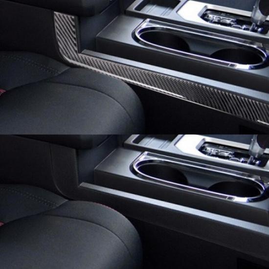 Soft Carbon Fiber Central Control Gear Side Sticker For Toyota Tundra 14-18