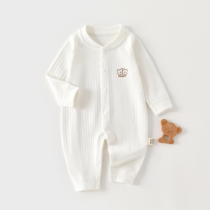 2025 New Pure Cotton Baby Jumpsuit for Spring, Autumn, and Winter - Newborn Toddler Inner Wear