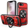 For iPhone 16e Magnetic Case Rotating Kickstand TPU+PC Phone Cover