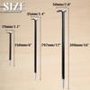 LEONTOOL Rolling Head Pry Bar Set 6" 12" 16" 3-Piece Set Rolling Head Pry Bar Set Telescopic Indexing Pry Bar Mighty Bar Roll Type Pry Bar Set