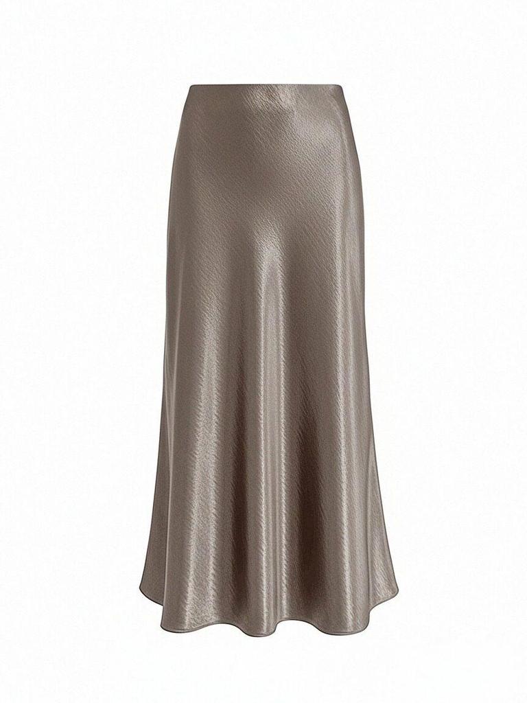 Chinese Style Black Acetate High-Waist Bodycon Fishtail Skirt, Bias Cut Drapey Silk Satin for Women