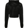 Sweatshirt À Capuche Femme Urban Classics Cropped Velvet Oversized