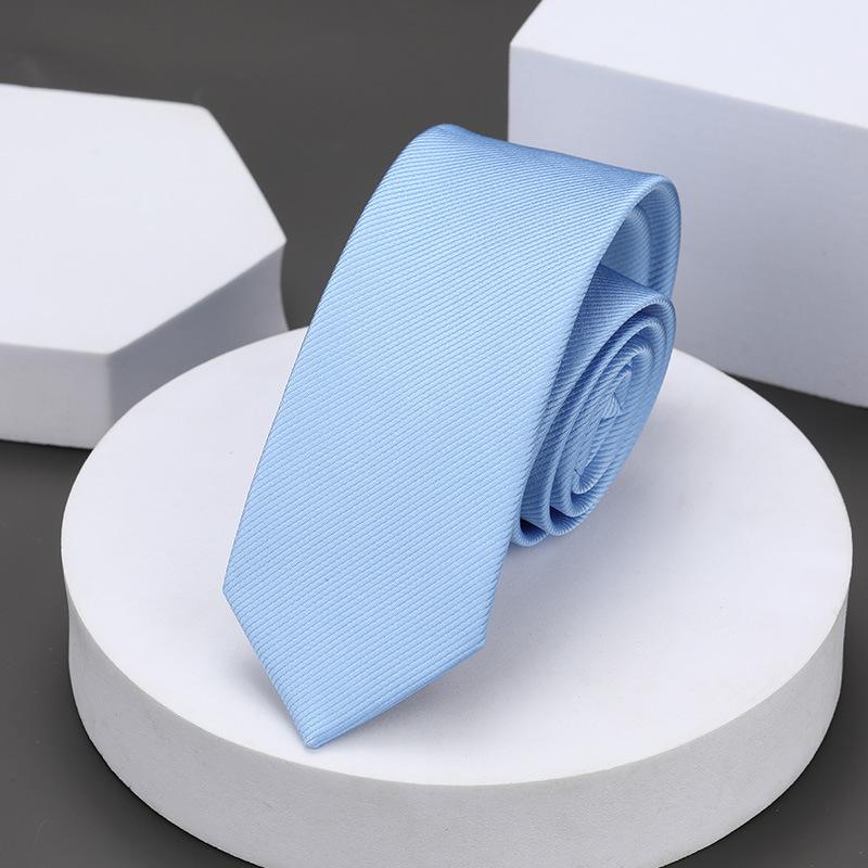 Korean Version Of Casual 5Cm Men'S And Women'S Business Dress Groom Wedding Stripe Hand Play Work Narrow Lazy Solid Color Tie