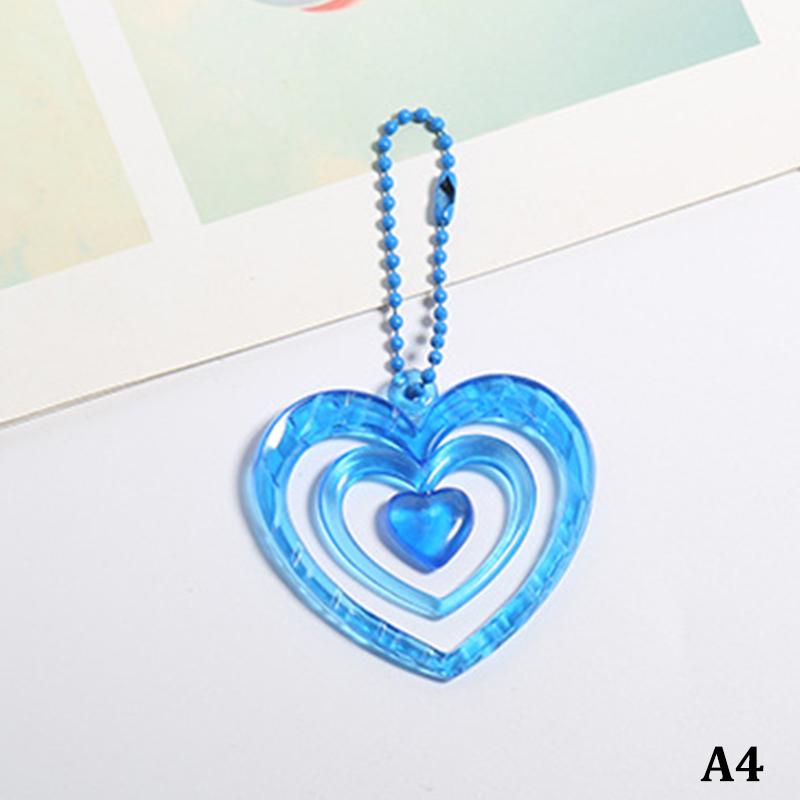 Hollow Heart Pendants Photo Album Decoration Key Chain Album Pendant Keychain Keyring Bag Key Decoration