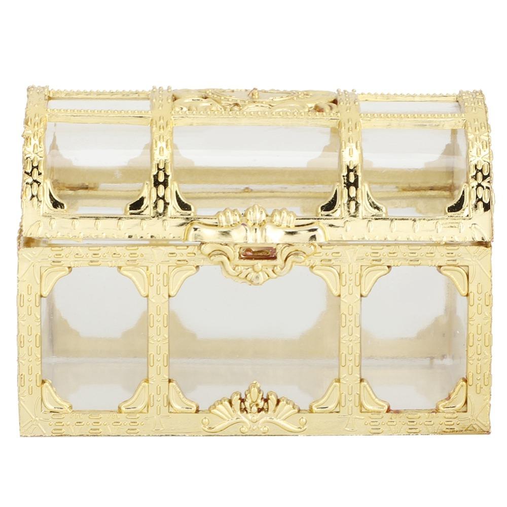 12pcs Hollow Design Chocolates Container Elegant Present Jar Treasure Chest  Birthday Party