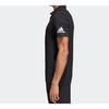 Adidas Polo Shirts Men's Black Polo Collar Moderate Straight Fit DT9911