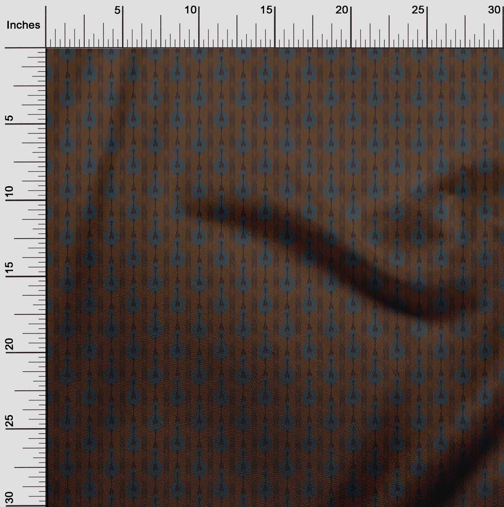oneOone Cotton Flex Fabric Stripe Ikat Print Fabric By The Yard 40 Inch Wide