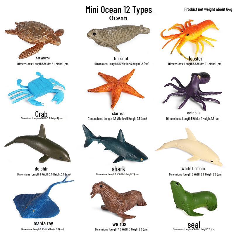 Children s Educational Marine Life Models - Sperm Whale & Shark Figures
