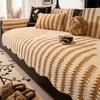 Light Luxury High-Grade Leather Sofa Cushion Autumn and Winter Plush Straight Row Seat Cushion All-Inclusive Universal Sofa Cover Winter Cover Towel