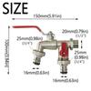 1/2 Inch Inlet Washing Machine Outlet Faucet Zinc Alloy Dual Outlet Dual Outlet Faucet 90 Degree Valve Rust-Proof