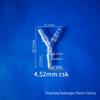 Transparent Y-Shape Plastic Tee Adapter for Universal Water Pipes