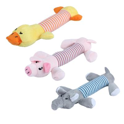 1 Stk. Kindergeschenk Niedliche Plüschtiere Haustier Kauspielzeug Sound Schwein Elefant Ente Babyspielzeug Weihnachtsgeschenke