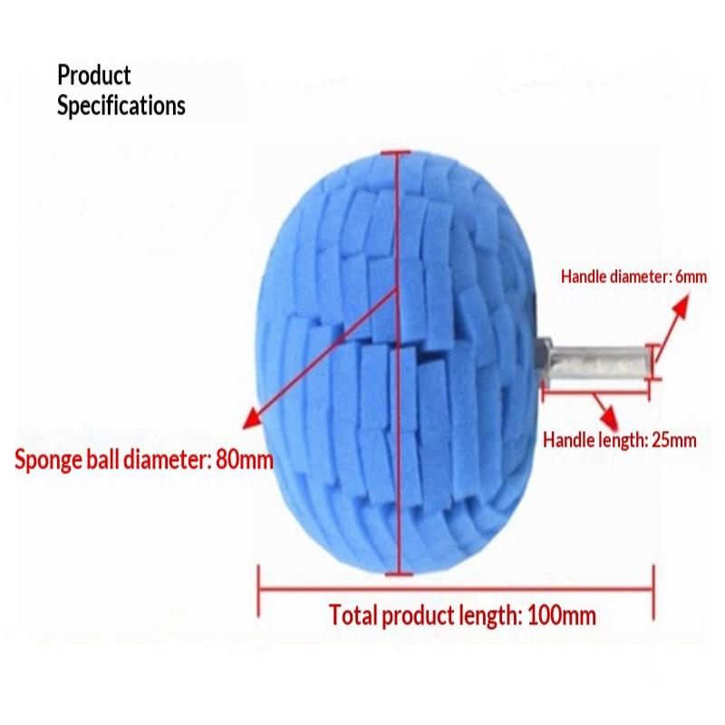 2Pcs Car Hub Polishing Sponge Grinding Head Metal Plastic Grinding Conical Sponge Polishing Sponge Wheel
