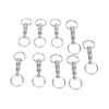 10 PCS EDC Quick Release Keychain Double Ring Keychain Outdoor Pull Apart Key Ring