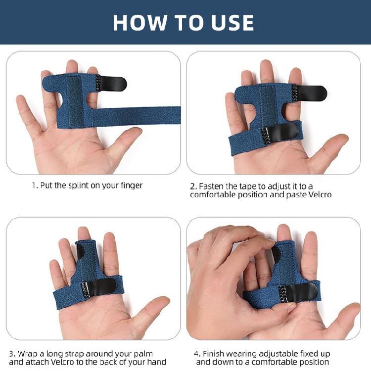 Finger Support Splint Adjustable Triggers Finger Splint Hand Finger Brace Tape for Straighten Curved Finger Pains Relief