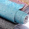 VC  SS6 8 Glass Crystal Eco-Friendly Self-Adhesive Rhinestone Sticker Flat Back Non-Hot Fix Rhinestone Sheet Mesh for