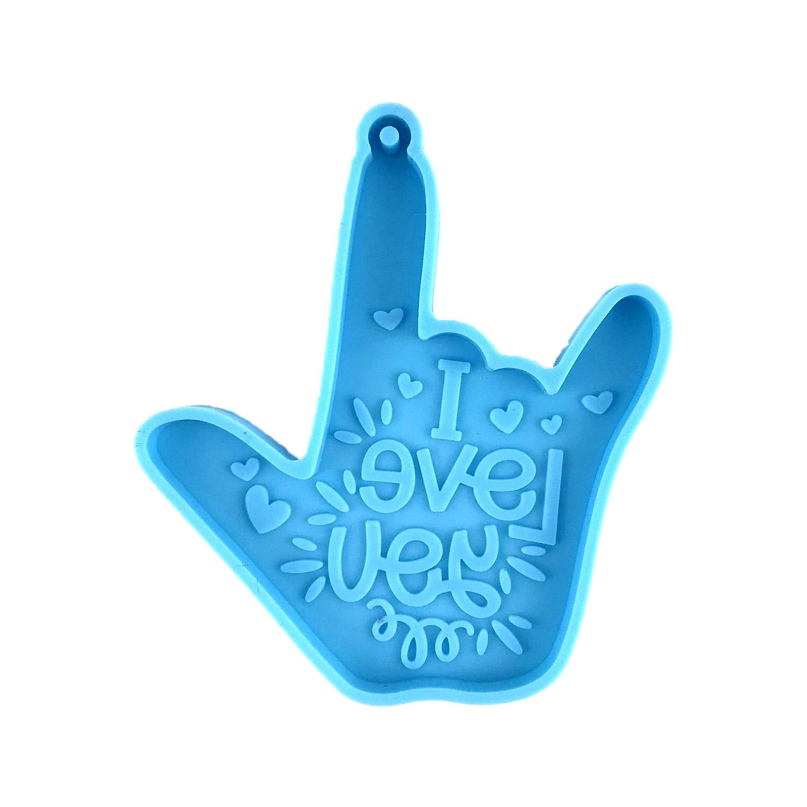 

Различные символы брелок силиконовая форма с отверстием брелок кулон форма ручной работы подарок на день святого валентина день рождения ювелирные изделия 5 синий