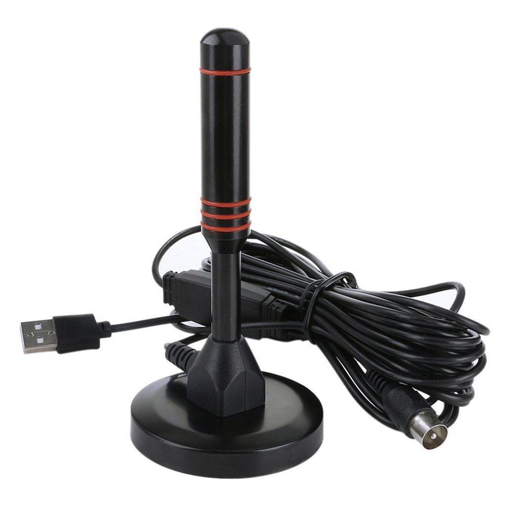 Digital TV-antenne Lettvektsforsterket HDTV-antenne med magnetisk base for innendørs hjemme