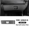 For LEXUS IS 1999-2005 Carbon Fiber Car Co-Pilot Storage Box Panel Key Lock Switch Trim Cover Frame Interior Decoration Sticker