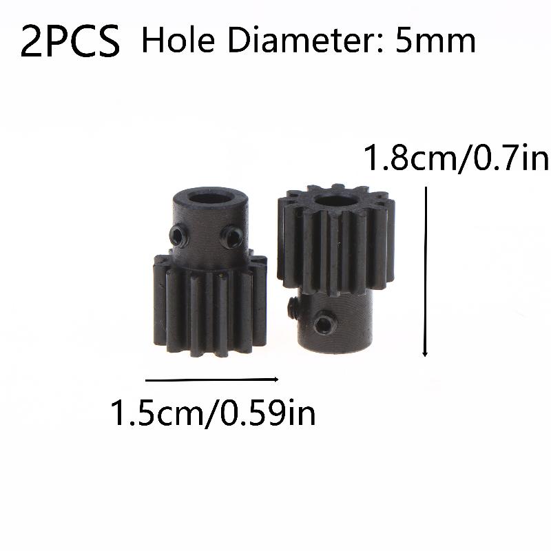 2Pcs 1M 12T 4/5Mm Hole Motor Reduction Gear Carbon Steel Machine Accessories Science Technology Diy