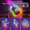 LED Neon Rope Light RGB IC Rope Lights 16 Million Color Graffiti Wifi Bluetooth Music LED Strip