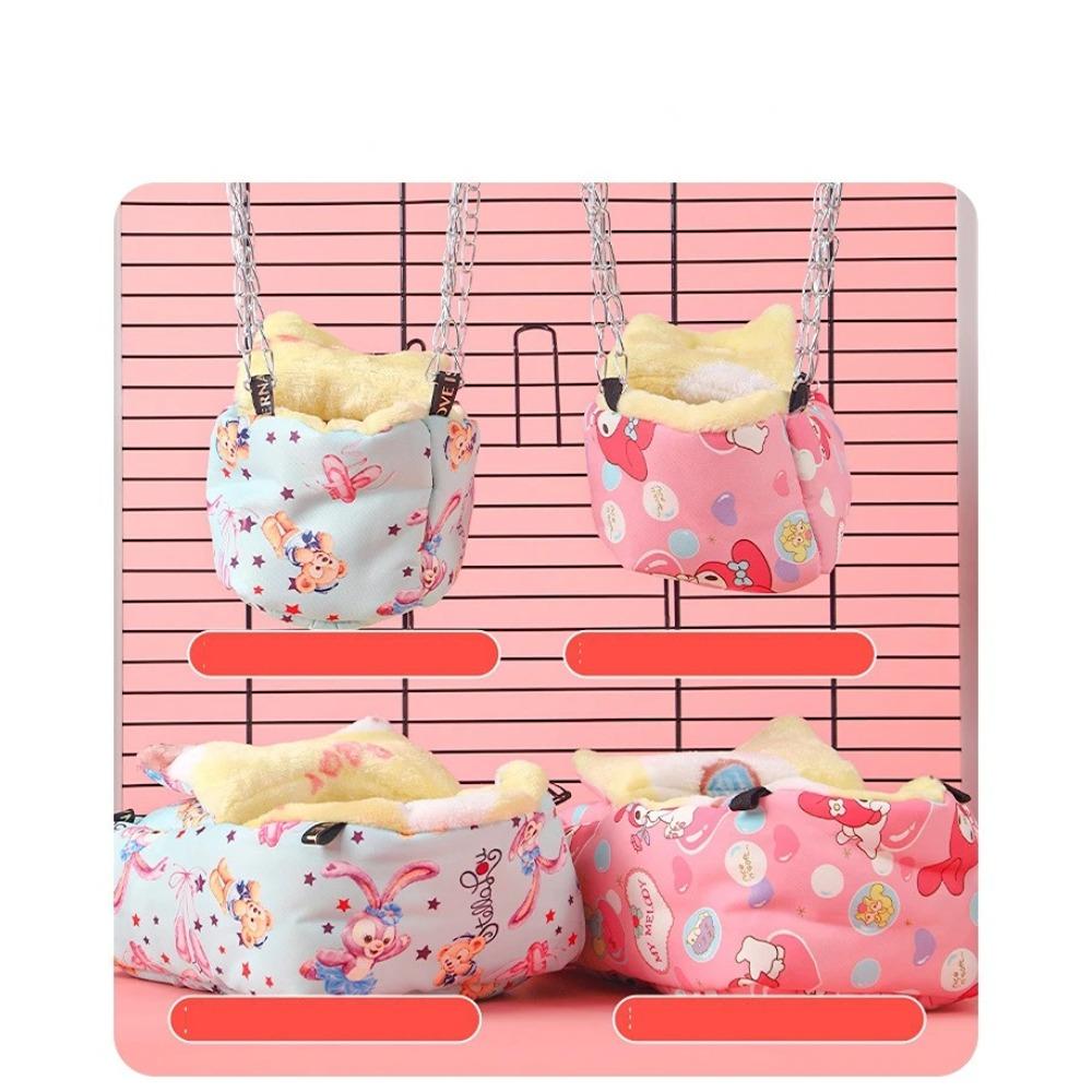 Pet Guinea Pig Sack Small Warm Nest Hanging Pet Hedgehog Squirrel Hamster Bed Waterproof Windproof Sleep Bag Winter Bed House