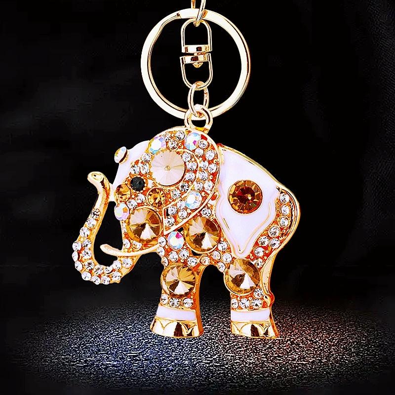 Luxus Kristall Elefant Damen Anhänger Thailand Reise Souvenir Geschenktasche Anhänger