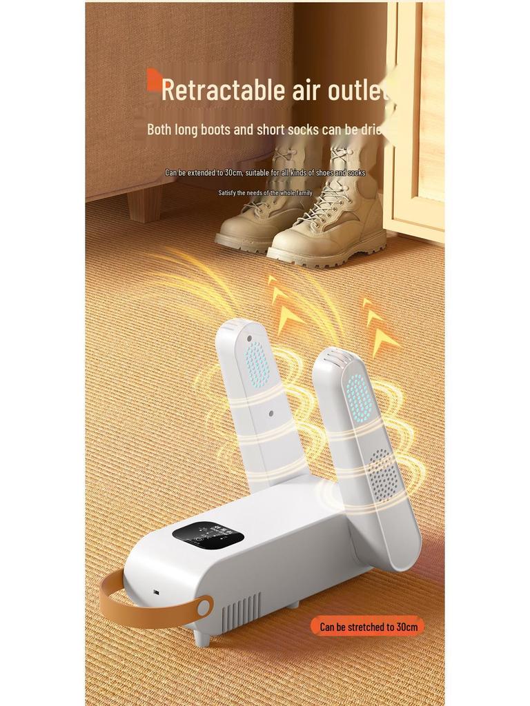 Dual-Use Shoe Deodorizing & Sterilizing Dryer for Wet and Dry Shoes - Home Shoe Drying and Baking Machine.