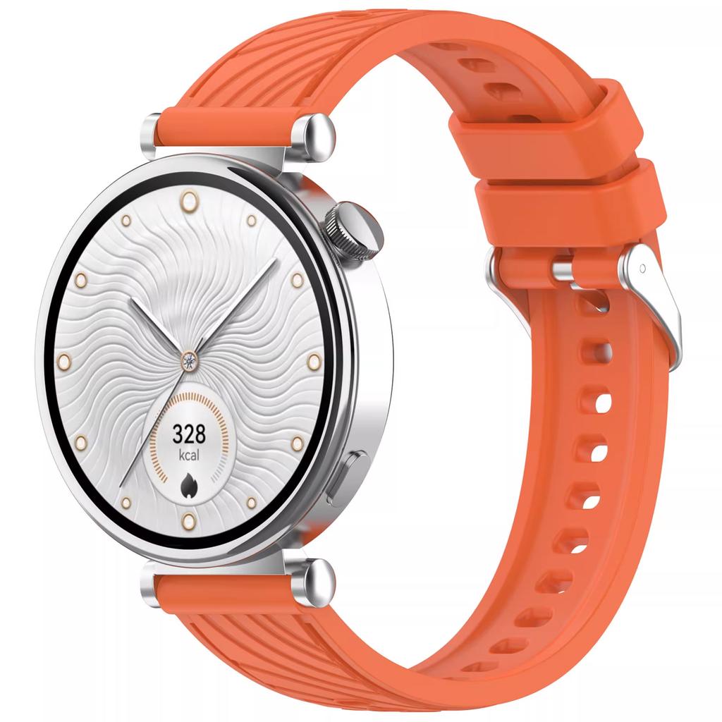 1Pc 18mm Silicone Watch Band Compatible with Garmin Vivoactive 4S/Vivomove 3S/Venu 3S 41mm/Venu 4 41mm/Venu 2S/Forerunner 255S/265S, Soft Sport Strap