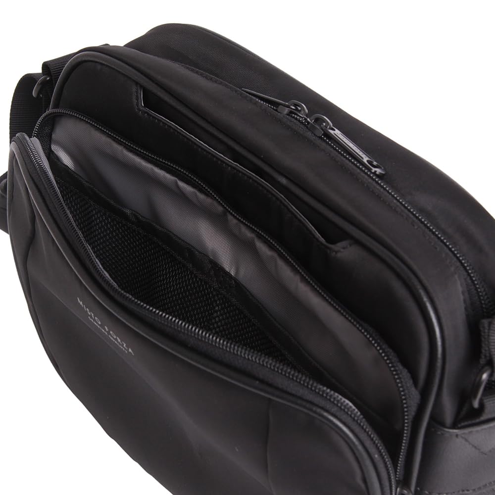 Horizontal Shoulder Bag FMN31 Black [Misto Forza]
