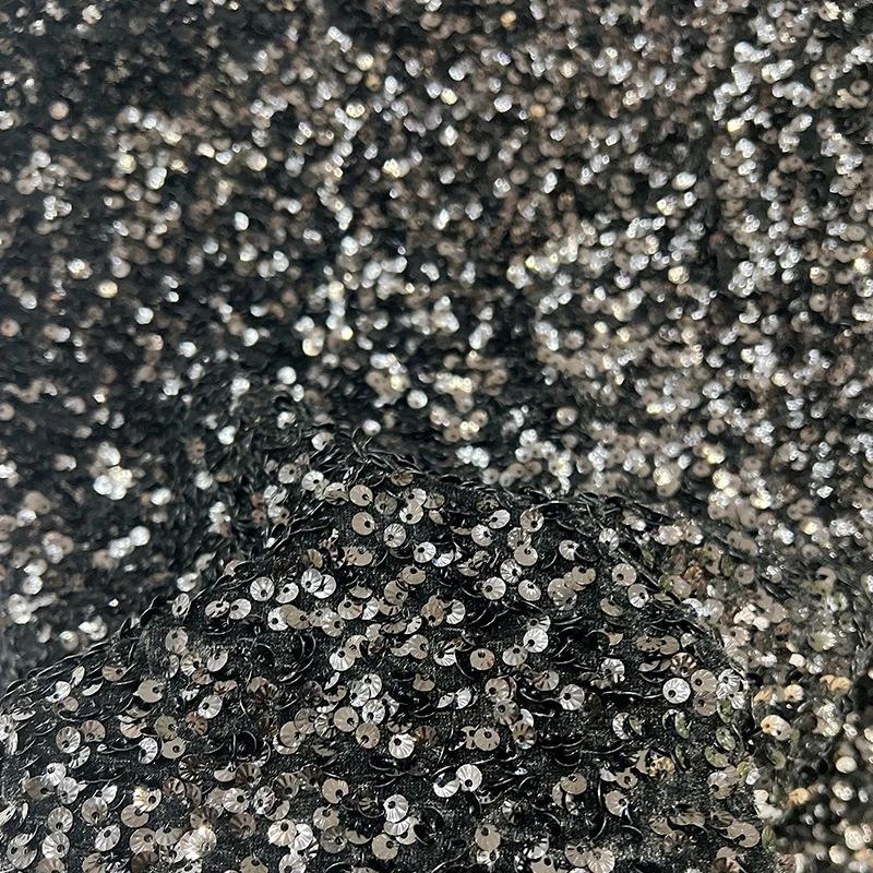 1/3 yard Colorful Shiny Sequin Fabric Oil Glossy Tulle Dress Wedding Dress Material Various Styles Home Clothing Embellishm