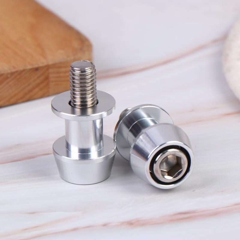 2 Stuks 8/10 Mm Aluminium Motorfiets Stand Swingarm Spoelen Slider Stand Schroef Swingarm Motorfiets Accessoire