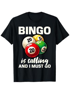 Bingo Player T-Shirt Round Neck 100% Cotton T-Shirt Short Sleeve Women Men Family T-Shirt Gift Funny T-Shirt Regular Fit